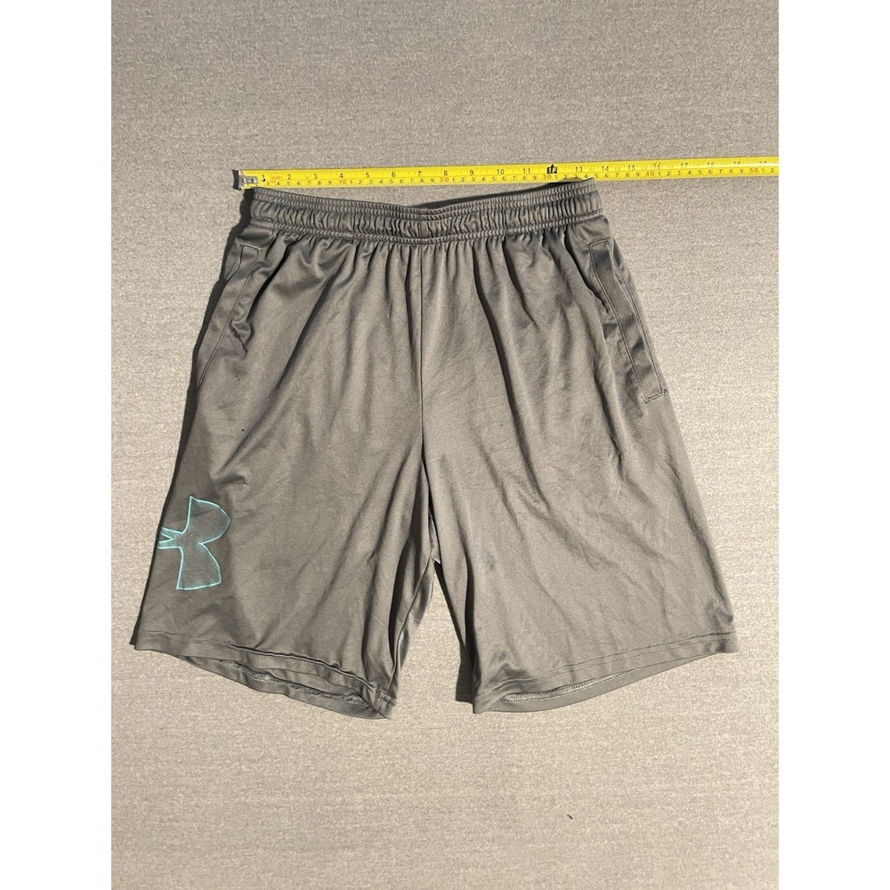 Under Armour HeatGear Shorts Men's Medium Gray‎ Athletic Gym Training Running